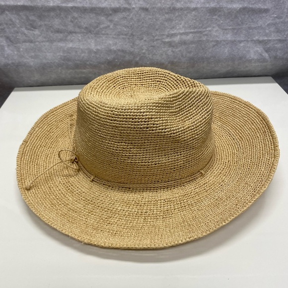 Helen Kaminski 100% Raffia Hat Tan Womens Desmonda Wide Brim Sun Hat Outdoors main image 7